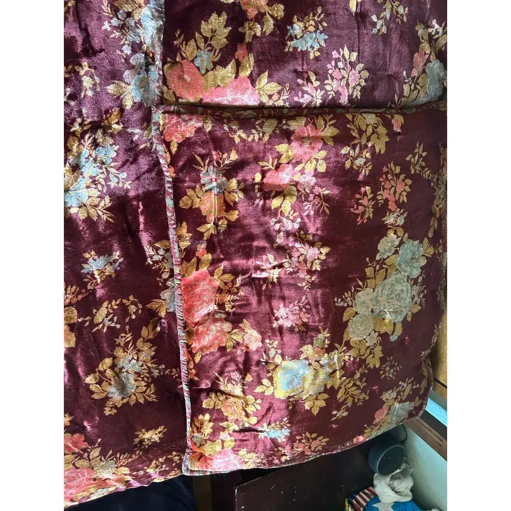 Pottery Barn Sabyasachi Mystic Garden Velvet Comforter Sham Set full/queen
